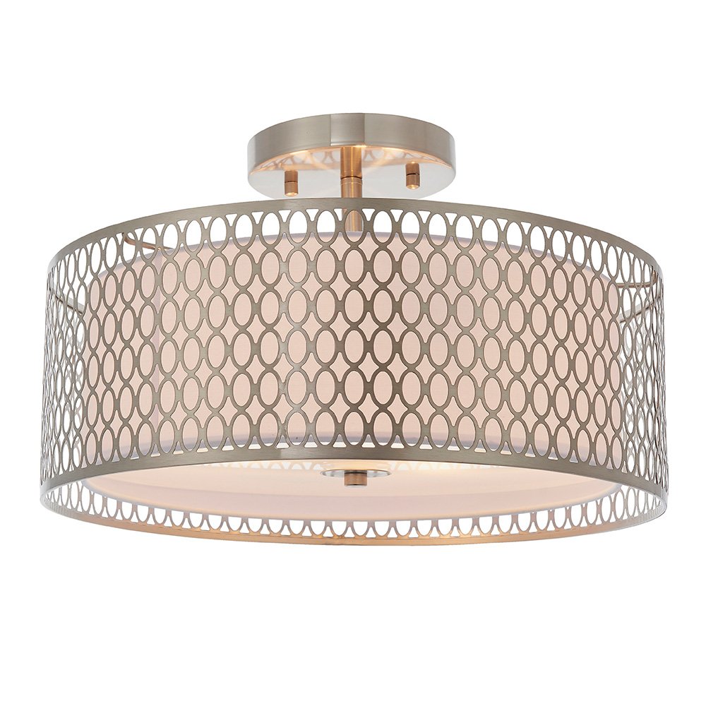 Endon Cordero Satin Nickel 3 Light Ceiling 81966