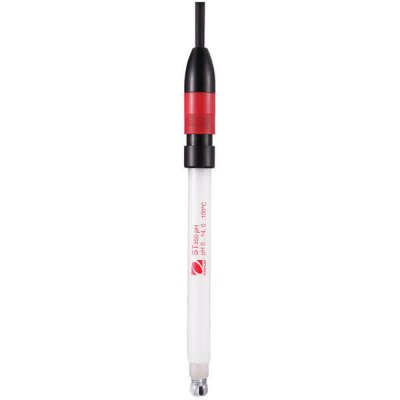 3 in 1 refillable pH electrode, integrated temperature probe, glass shaft