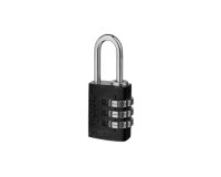 Federal Padlock 20mm Black Aluminium combination