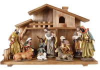 Nativity/Resin/11 Figures - 6 inch With Shed   (89872)