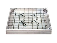 Double Seal 27mm Recess (40mm overall) 700x700mm Aluminium Manhole C&F