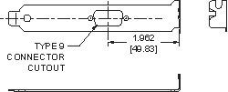 Computer Brackets D9 cutout for EISA/ISA