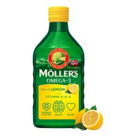 Mollers Omega 3 Vitamin A D & E Lemon 250ml