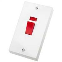 DETA VIMARK DOUBLE POLE TALL SWITCH WITH NEON INDICATOR 45A