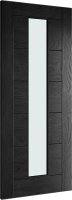 HP12 CLEAR GLAZED BRUSHED BLACK OAK. DOOR SIZE : 80X34