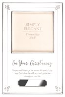 Christening Photo Frame/Metal/Silver Plated   (34906)