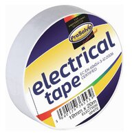 19MM X 20MT WHITE INSULATING TAPE X 10