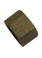 3/4" Black Hexagon Cap