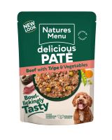 Natures Menu Dog Pouch Beef & Tripe 300g x 8