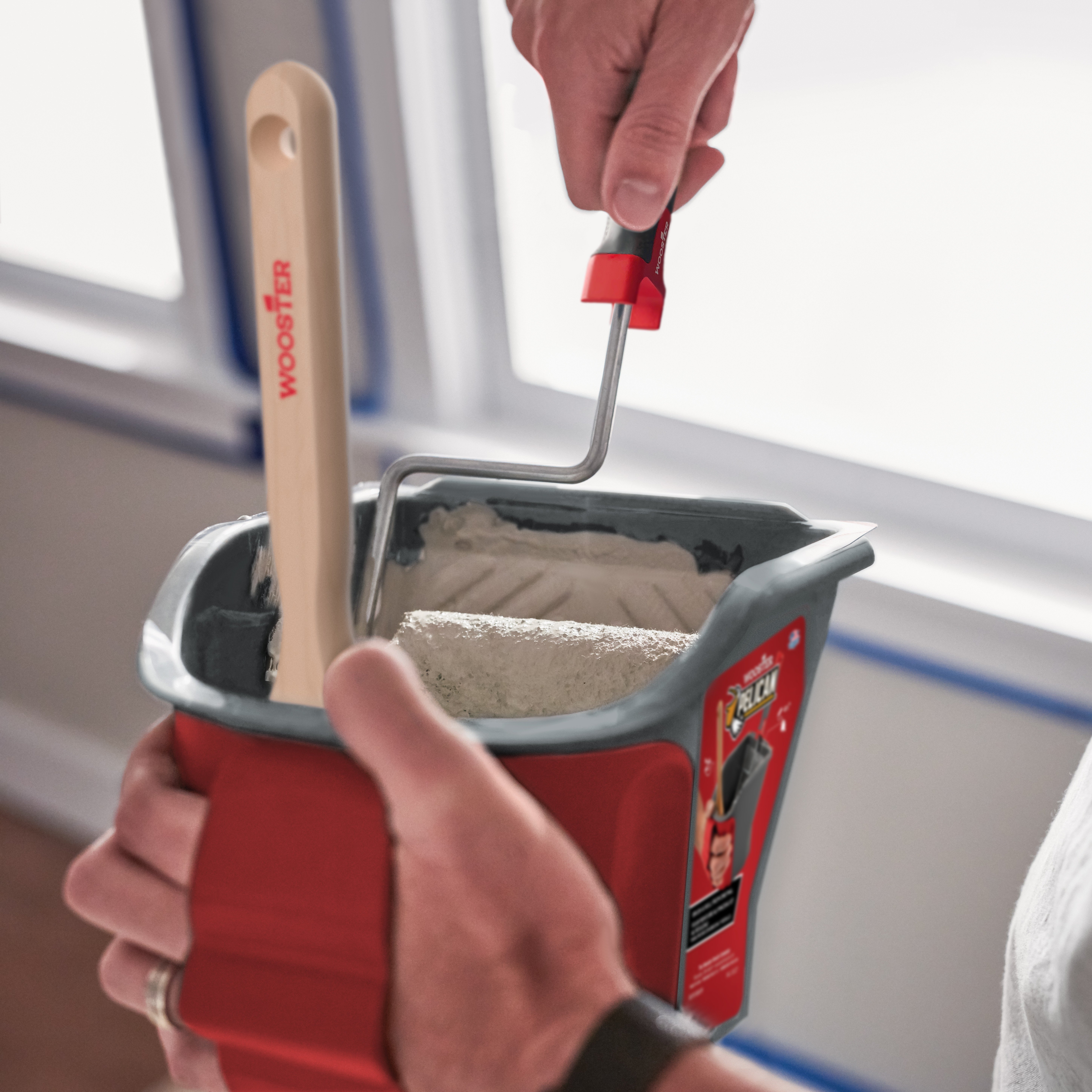 Wooster Pelican Hand-Held Paint Kettle Lifestyle Image