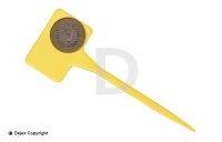 15cm YELLOW T LABELS (SL135)