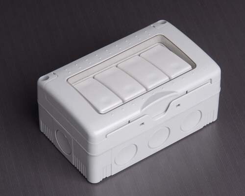 Evolec 4G 2W 10a IP55 Weatherproof Switch