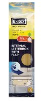 INTERNAL LETTERBOX WITH FLAP BROWN