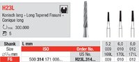 Edenta 2-Part TC Long Taper Fissure Bur Size 012 - DMI Dental Supplies Ireland - Next Day Delivery