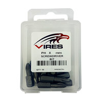 Vires PH1 50mm Screwdriver Bit Set 10pce