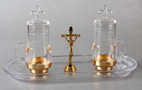 Cruets with Tray and Crucifix (88403)