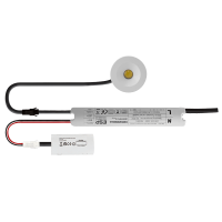 ESP Duceri Emergency Downlight 5W LED IP20 Open Lens Lithium Bat