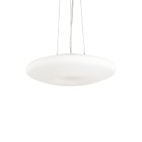 GLORY 500MM SATIN NICKEL PENDANT WITH WHITE GLASS DIFFUSER