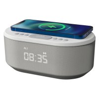 iBox Dawn Bedside Alarm Clock Radio w/ Wireless Charging & Bluetooth