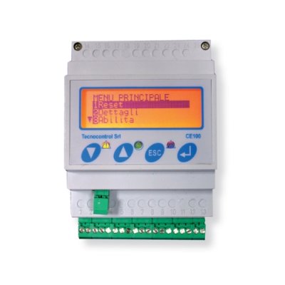 Centrale détection gaz digitale 2 sondes DIN-rail 30V CE100