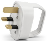 Lincoln 13 Amp White Plug Top with Handle