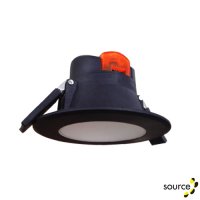 SGD SGDSPVC7W-DIM-CCT-B 7W IP44 PVC CCT Downlight Dimmable Black