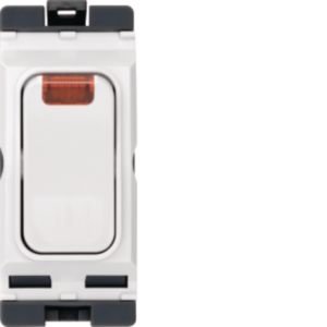 Hager Sollysta 20A DP Gridswitch + Neon White WMGSDP2N