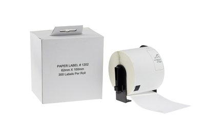 Compatible Brother DK11202 White Shipping labels 62mm x 100mm 300pcs Pack of 10