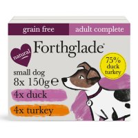 Forthglade Complete Small Dog Grain Free Variety Duck and Turkey 8x150g
