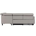 Mico Leather Corner Group Recliner Sofa (RHF) - Stone 3