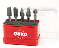 Ruko 5Pieces Set TC Rotary Burrs 10mm
