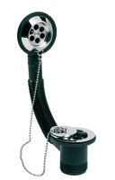 Tucker French 1 1/2" Tidy Plug Bath Waste & Overflow (Ball Chain) Chrome