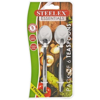 Steelex Teaspoons 6pk