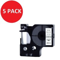 Compatible Dymo S0720790 43613 Black on White 6mm x 7m pack of 5