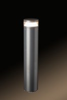 WAYLUX 9W LED, 3000K, 600mm, Die-cast Aluminium Bollard, Dark Grey