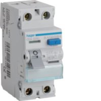 Hager 25A 2P 6kA 30mA Type A RCD CDA225U