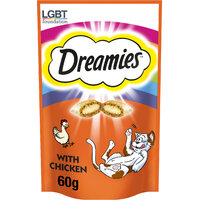 Dreamies Cat Treats - Chicken 60g x 8