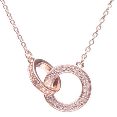 Newgrange Rose Gold Interlocking Pendant