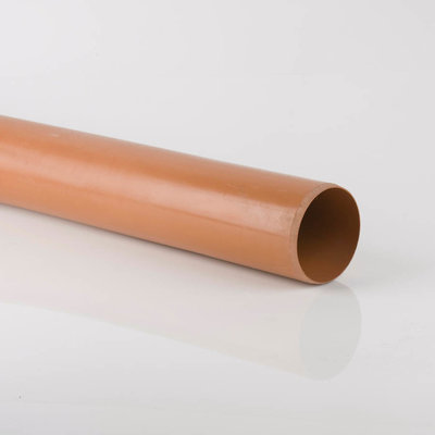 110mm BS Plain End Underground Drainage Pipe 6m