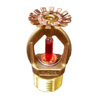 1/2" Bulb-type Sprinkler Head, Pendant, Brass, 155 Degree Standard Response