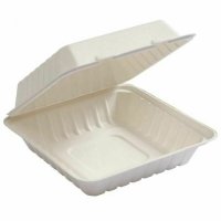ONE Compartment  Bagasse Food Container 200 BMB1 (HB1)
