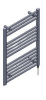 Instinct 25mm Cross Bar Straight Towel Rail 800x600mm Heating Only Chrome PHG080-60CP