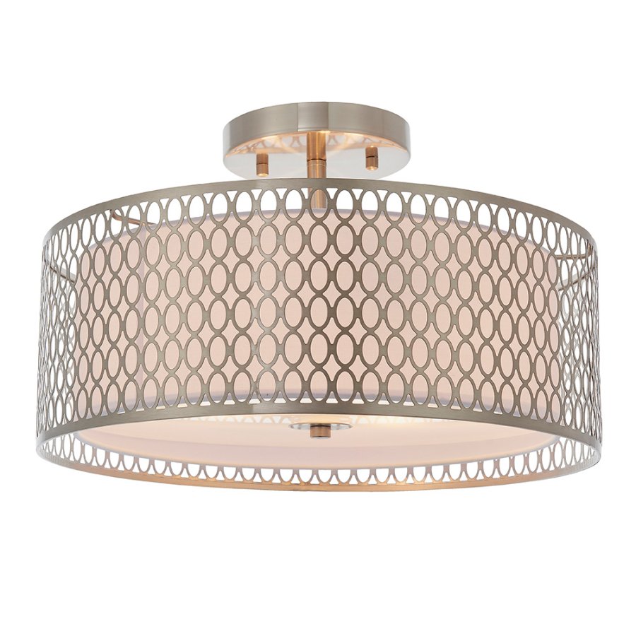 Endon Cordero Satin Nickel 3 Light Ceiling 81966