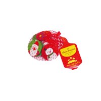 Foiled chocolate Christmas coins in nets - reindeer snowman & Santa 75x65g