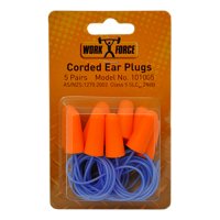 Earplugs, Corded, Hangsell 5pr Blister Pack