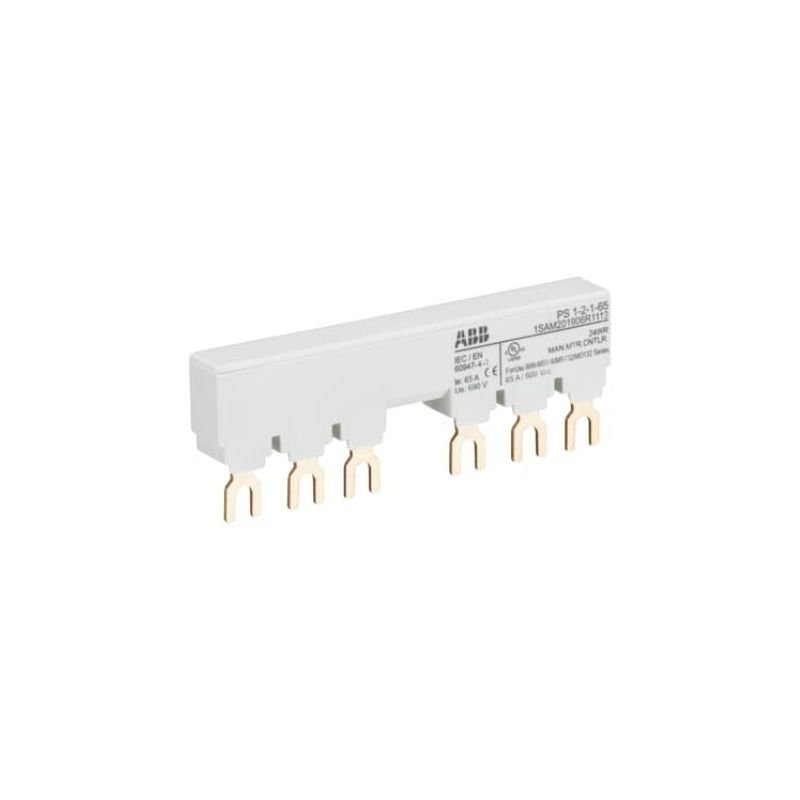 PS1-2-1-65 Front Busbar MS116 2-WAY 1 AUX Side-Mounted  1SAM201906R1112