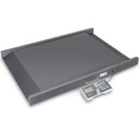 Platform Scale MWS 300K used for medical patient trolleys with a low height for easy access.