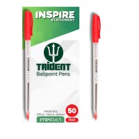 Trident Ballpoint Pen Red