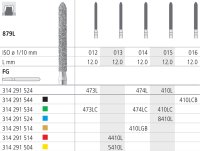 Intensiv SA Coarse Diamond Extra Long Conical Torpedo - 6pk 879L/015-green - DMI Dental Consumables Ireland - Next Day Delivery