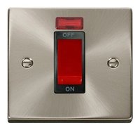 1 Gang 45A DP Switch with Neon